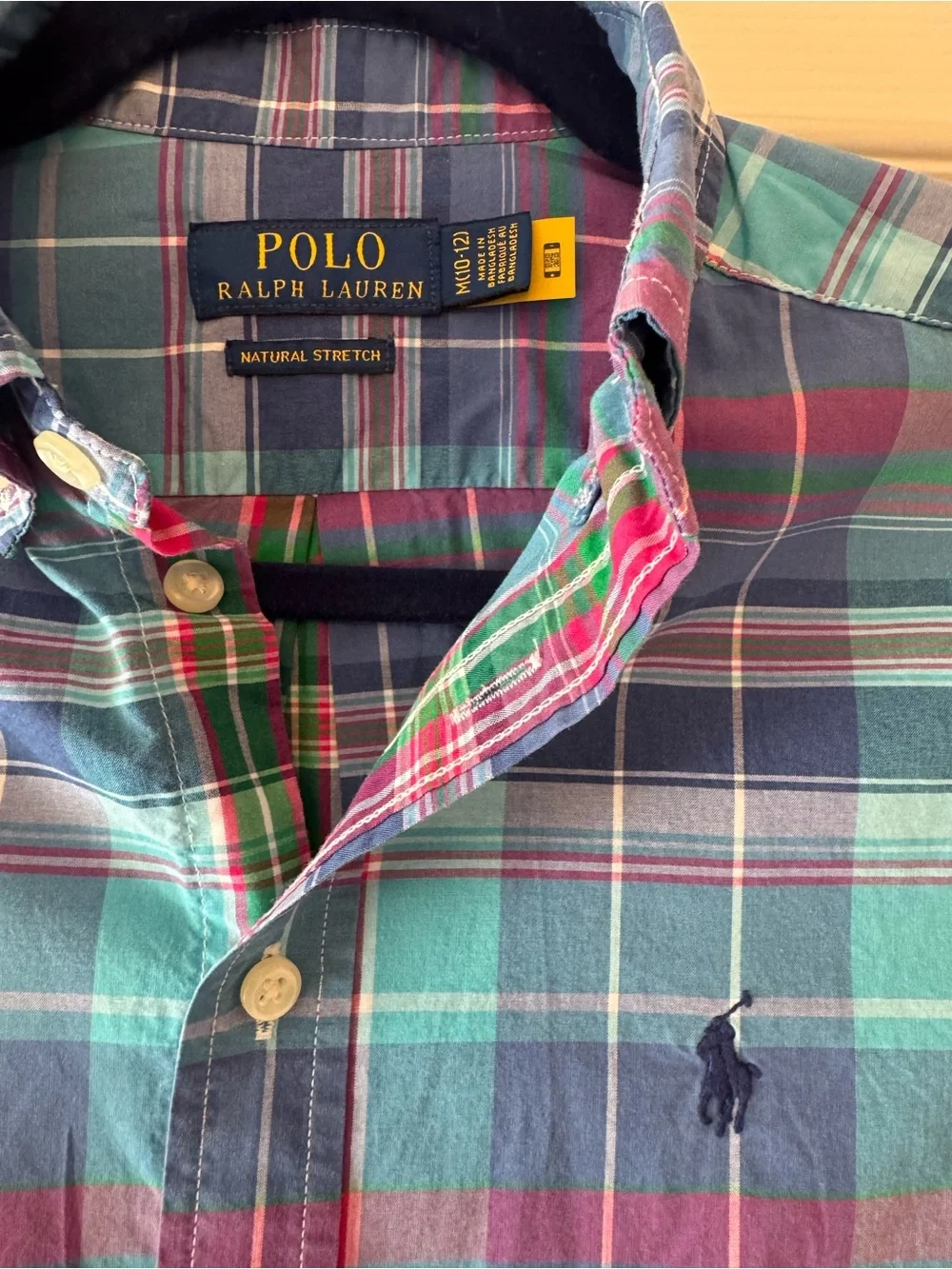 Polo Ralph Lauren Plaid Oxford Camp Shirt - Blue, Turquoise, Pink